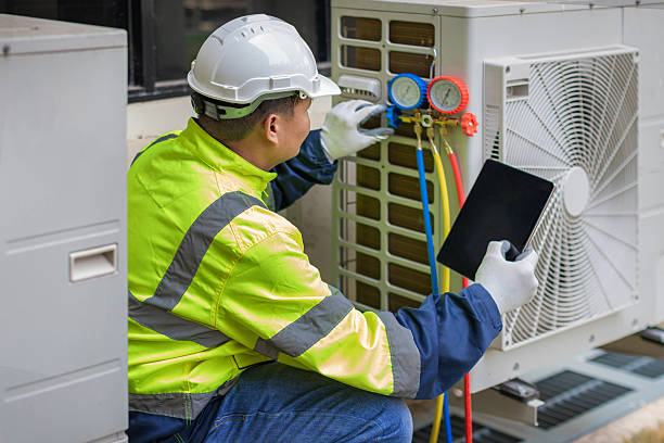 Professional Hvac Maintenance technician working in Florham Park, NJ